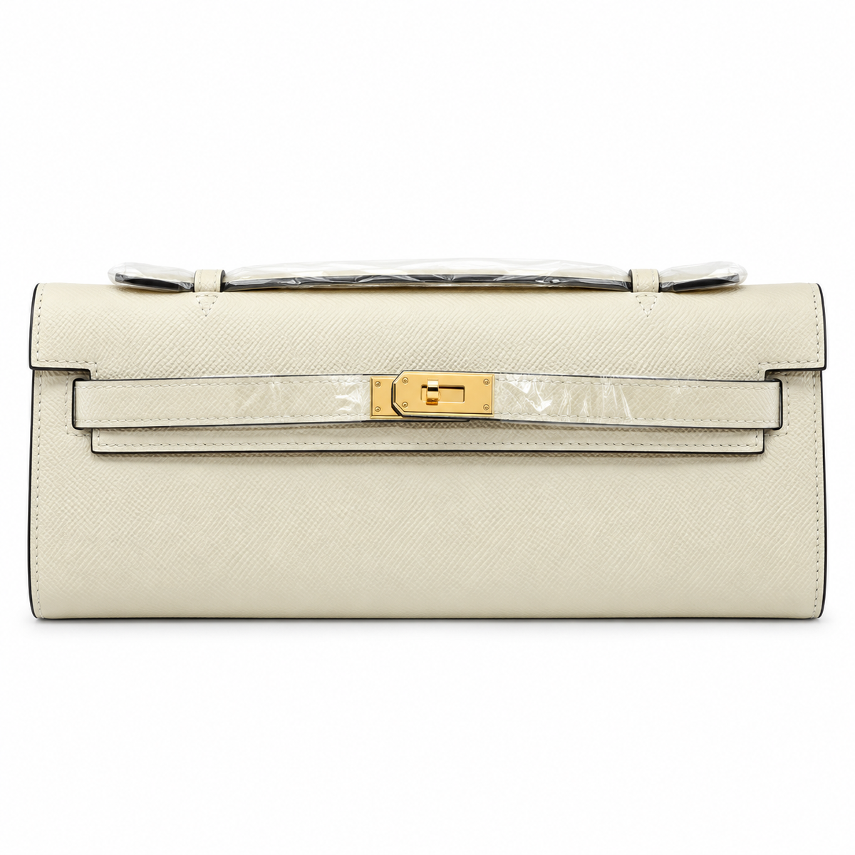 Kelly Cut Clutch Swift Craie