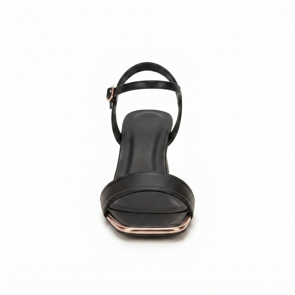 Elegant Square Toe Heeled Sandals