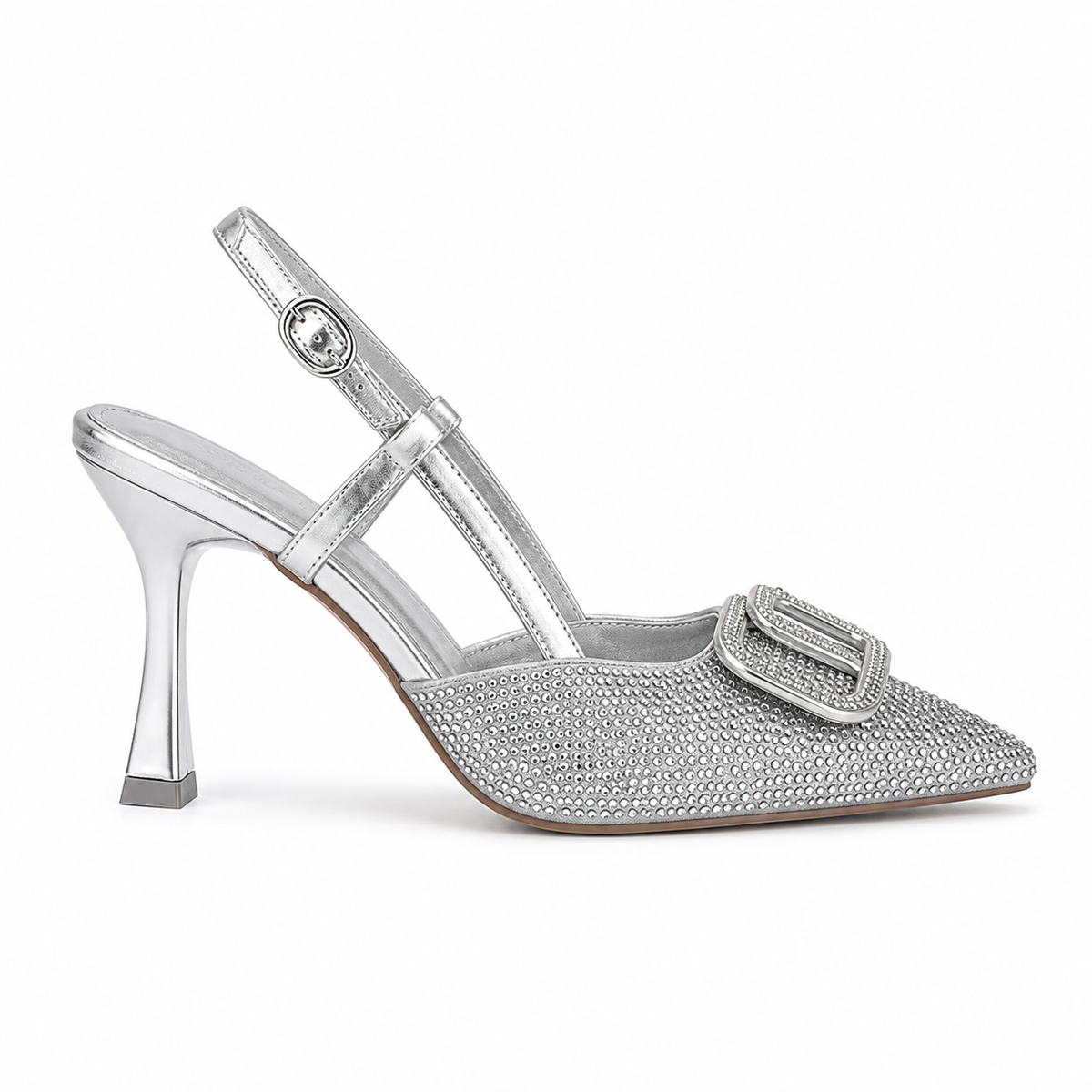 Valentino Luxury Crystal Slingback High Heels