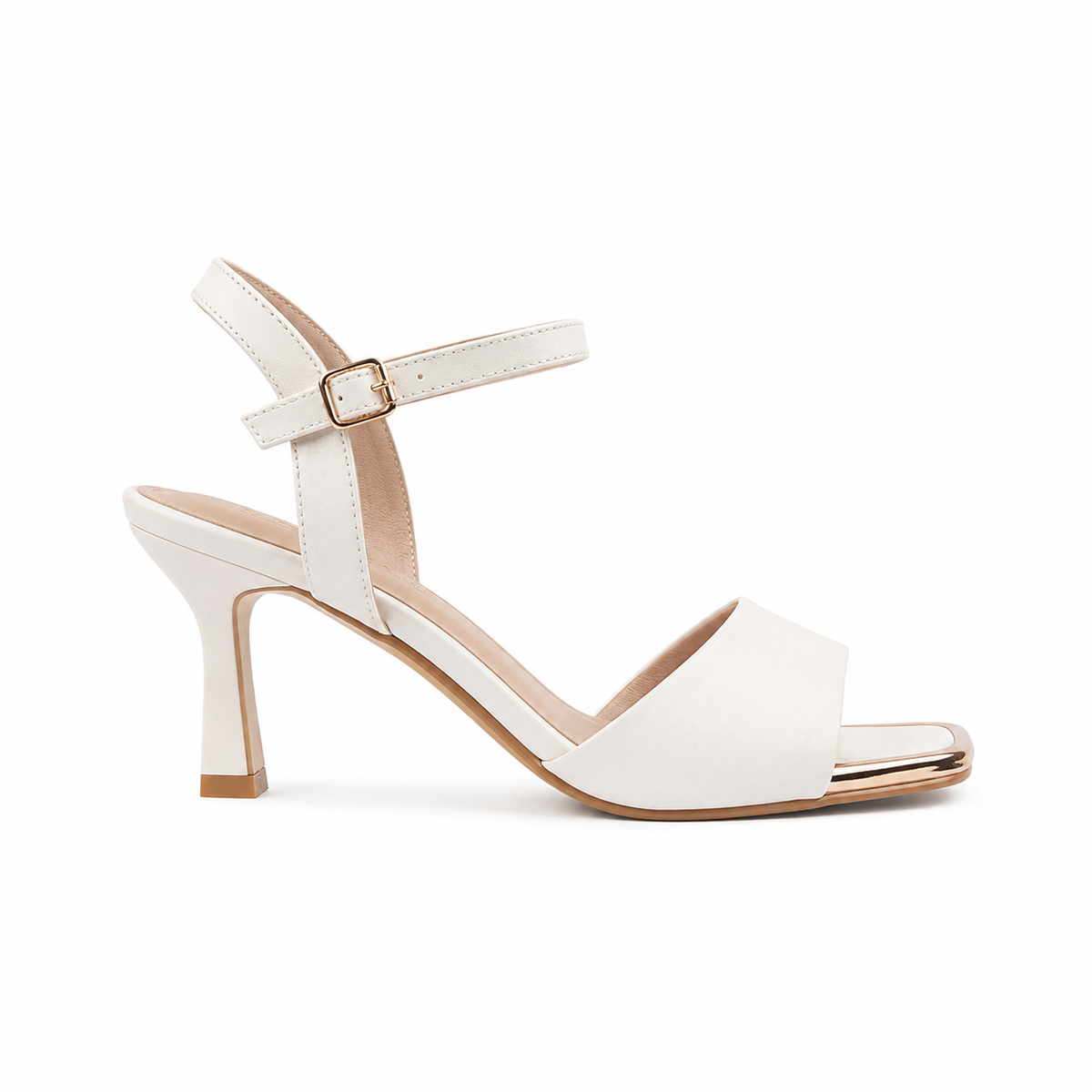 Elegant Square Toe Heeled Sandals