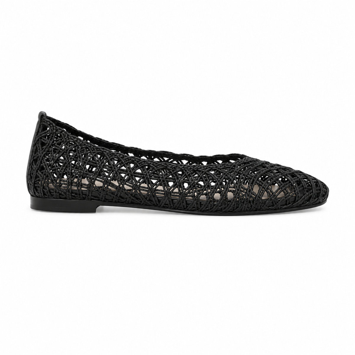 Natural Woven Ballet Flats