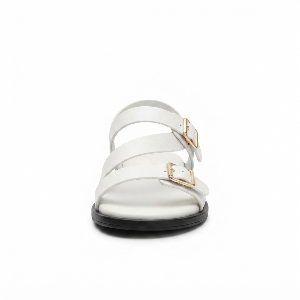 Women’s Double Buckle Flat Sandals