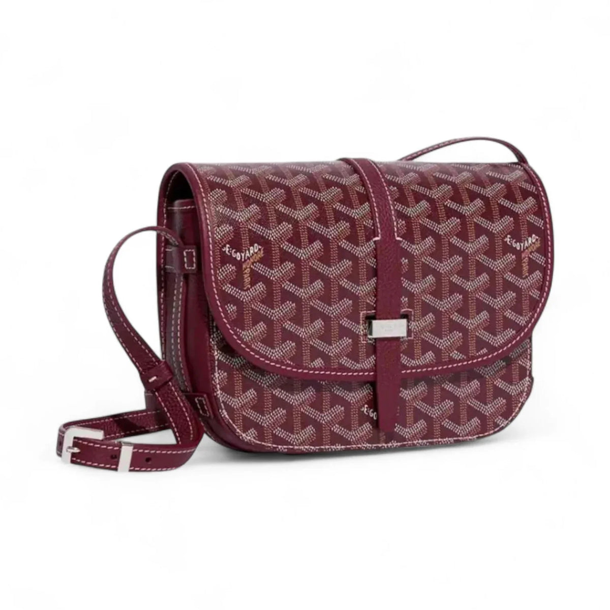 GOYARD
Chevron Print Coated Canvas Belvedere