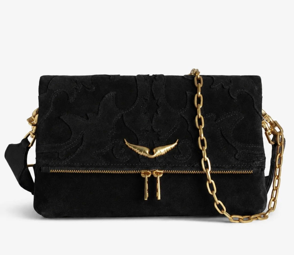 Zadig & Voltaire Rock Western Suede Clutch