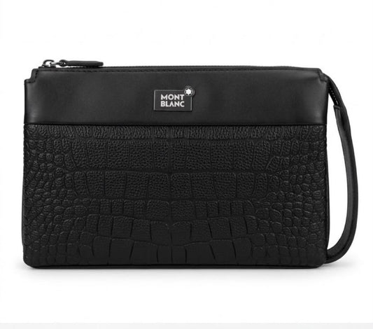 Montblanc Black Textured Slim Crossbody Bag(0)