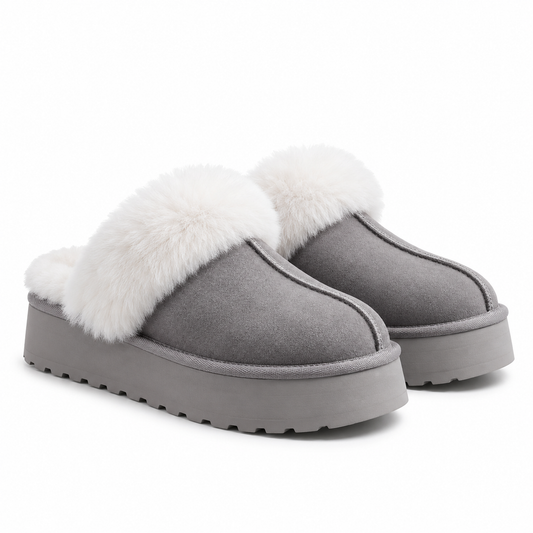 Ugg Faux Fur Platform Mules