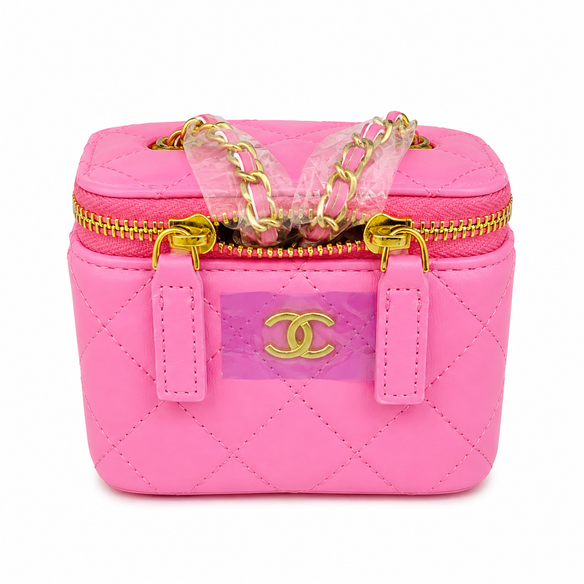 Chanel Pearl Crush Vanity Bag Brown in Lambskin