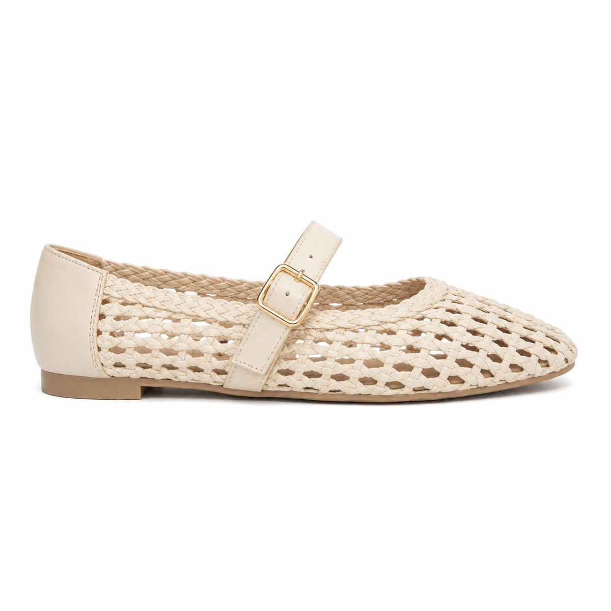 Elegant Woven Mary Jane Flats