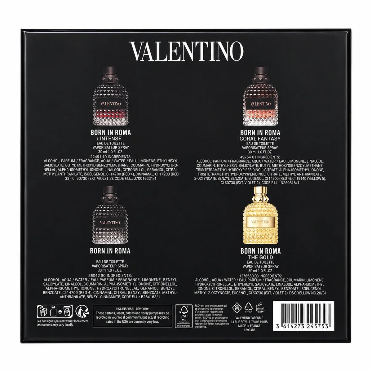 Valentino Born In Roma Men Set ( 30 ml x 4 )