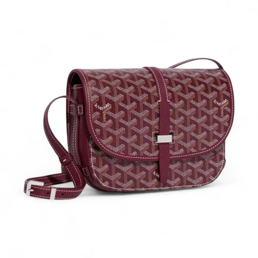 GOYARD
 Chevron Print Coated Canvas Belvedere