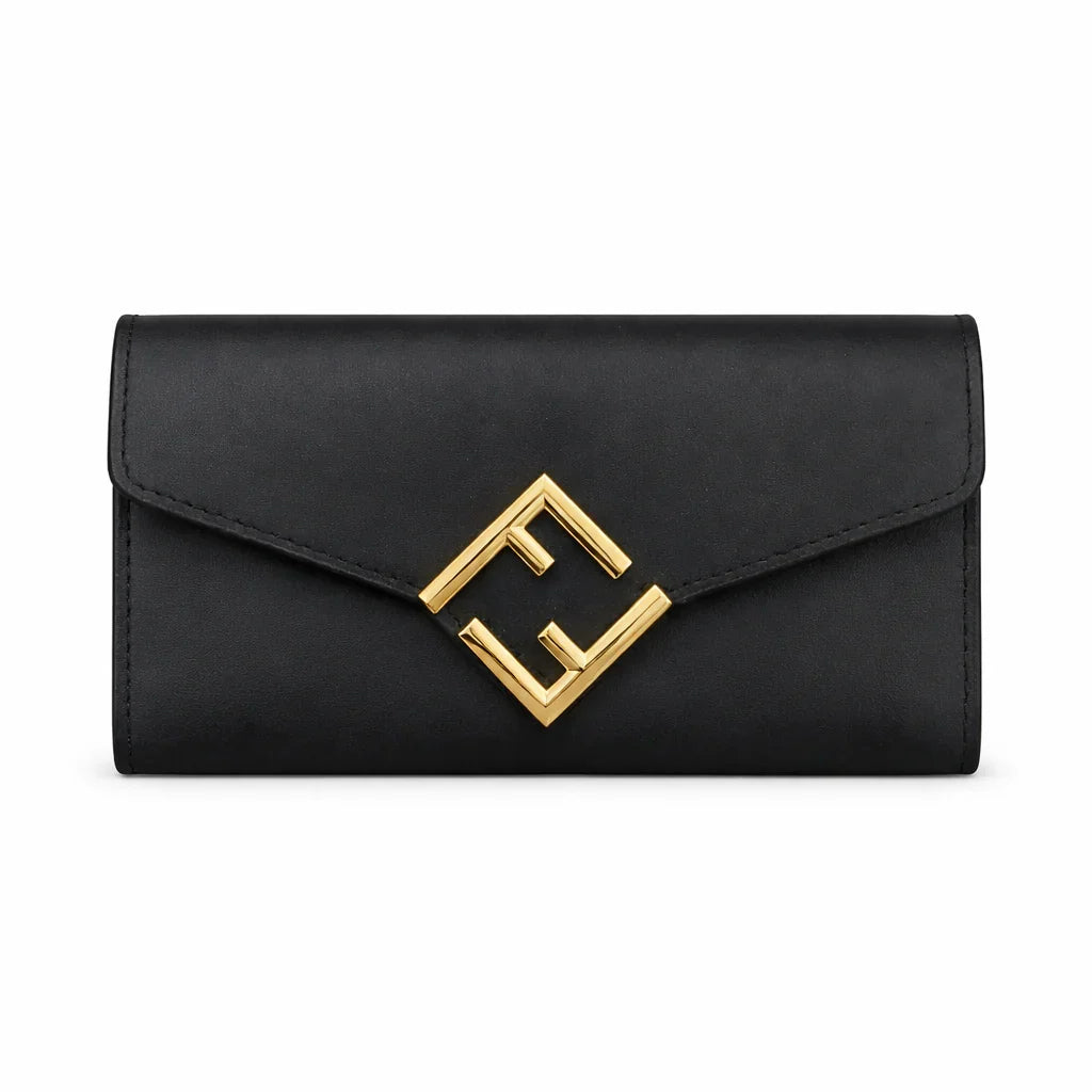 Fendi FF Diamonds wallet Black