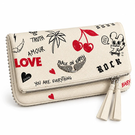 Zadig & Voltaire Leather Rock Clutch